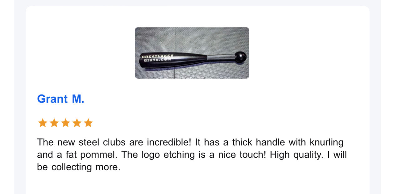 Premium Steel E-Coated and Knurled Steel Clubs From Tactical Bullion